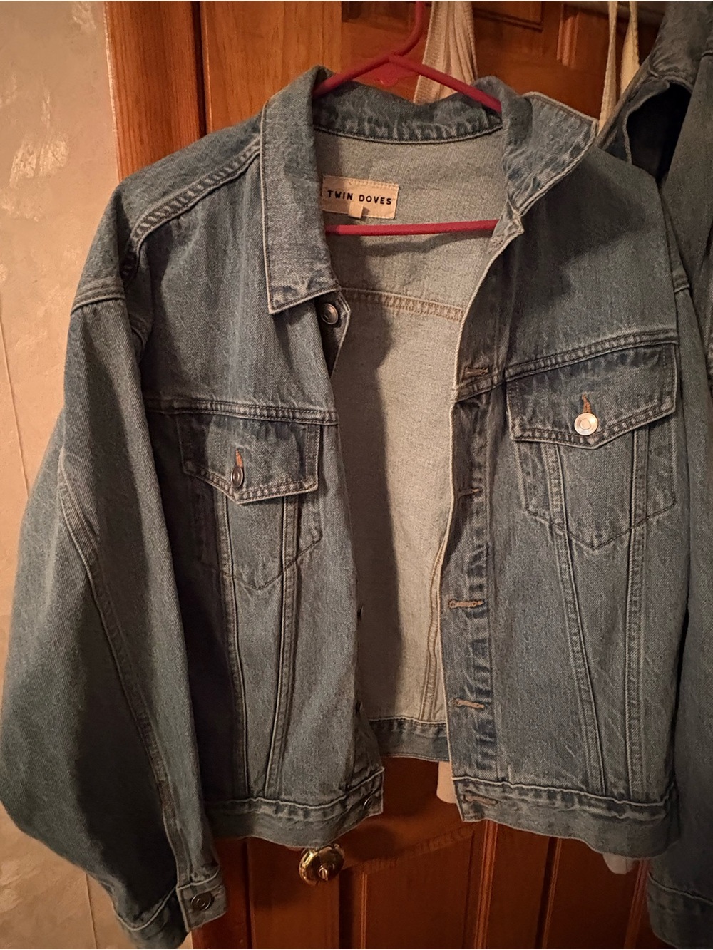 Emerson Fry - Twin Doves oversized denim jacket -XS